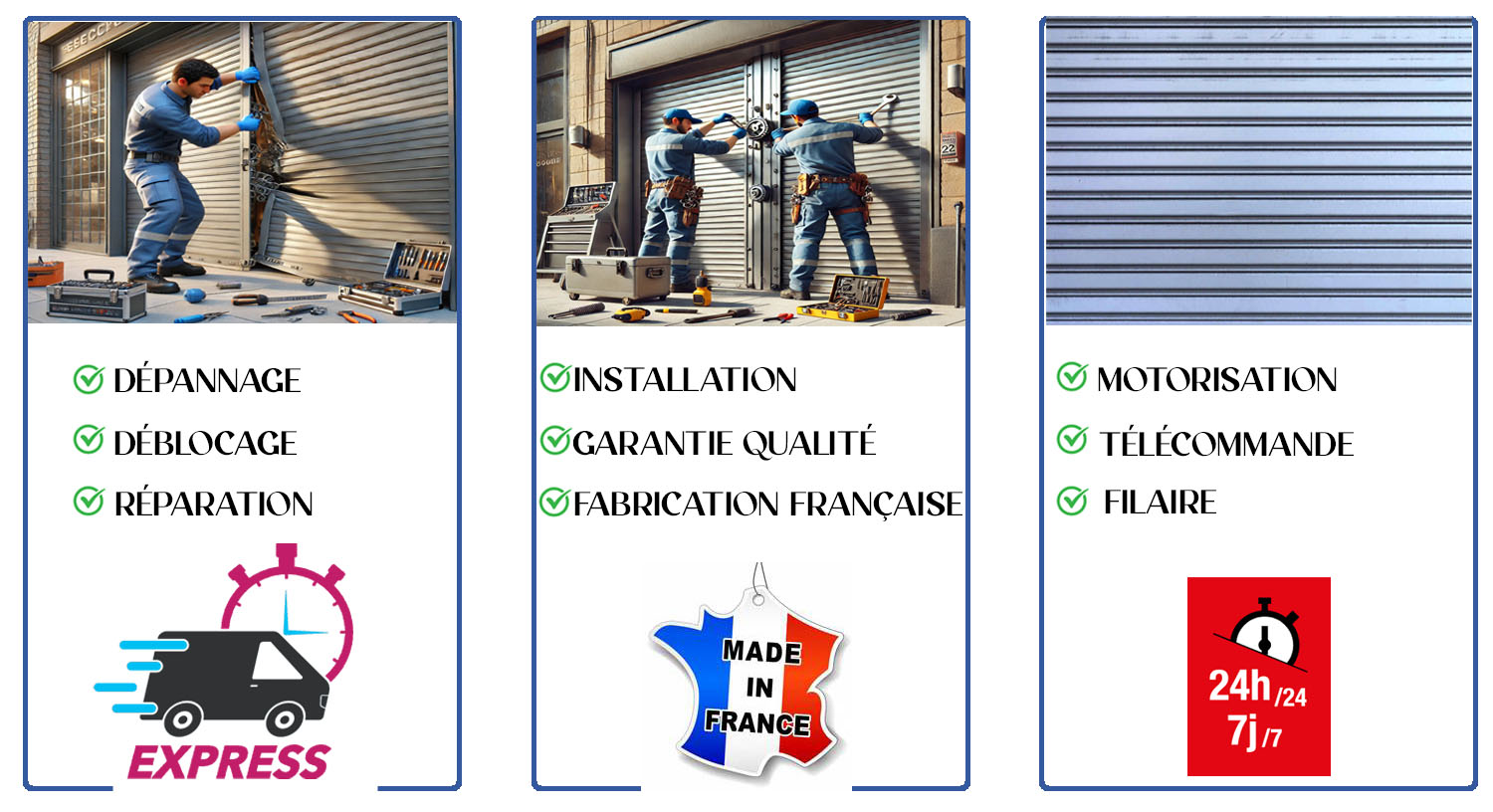 Déblocage Rideau Métallique Bonneuil en France 95500